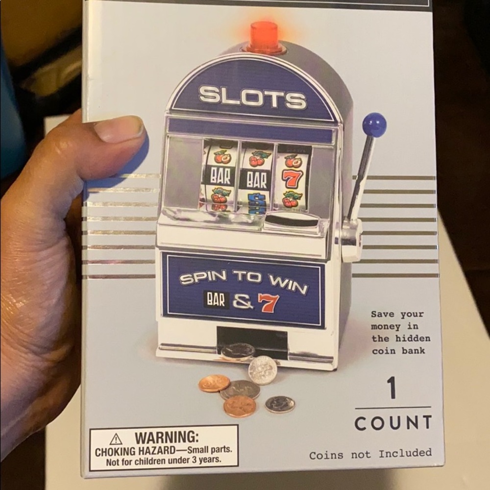 Dashing Slot Machine Coin Bank Flashing lights